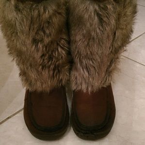 Furry boots